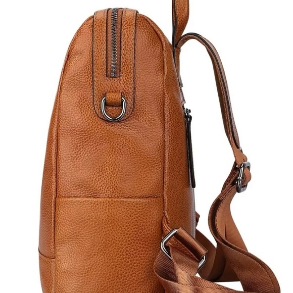 S-ZONE Women Genuine Leather Backpack Casual Convertible Shoulder Bag Purse main image 8